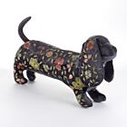 Anke Drechsel Silk Velvet Animal Dachshund Charcoal