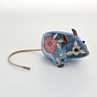 Anke Drechsel Silk Velvet Animal Mouse Riviera Blue