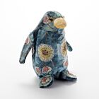 Anke Drechsel Silk Velvet Animal Penguin Small Shaded Indigo