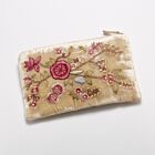 Anke Drechsel Silk Velvet Clutch Bag Small Oyster