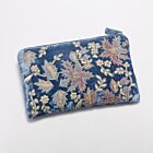 Anke Drechsel Silk Velvet Clutch Bag Small Riviera Blue