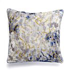 Anke Drechsel Silk Velvet Pillow Azura Shaded Blue 18"