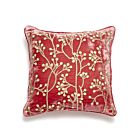 Anke Drechsel Silk Velvet Pillow Berries Poppy 16"
