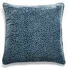 Anke Drechsel Silk Velvet Pillow Kylin Majolica Blue 24"
