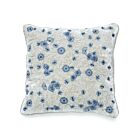 Anke Drechsel Silk Velvet Pillow Miranda Blue 12"