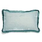 Anke Drechsel Silk Velvet Pillow with Fringe 12x20"
