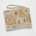 Anke Drechsel Silk Velvet Pouch Large Annie Pale Blue