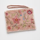 Anke Drechsel Silk Velvet Pouch Large Megan Old Rose