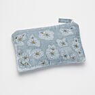 Anke Drechsel Silk Velvet Pouch Louisa Heavenly Blue