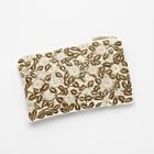 Anke Drechsel Silk Velvet Pouch Moira Ivory