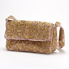 Anke Drechsel Silk Velvet Shoulder Bag Purse Orchid