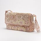 Anke Drechsel Silk Velvet Shoulder Bag Purse Rose Quartz
