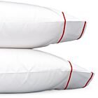 Matouk Ansonia Red Standard Pillowcase/Pair - 21x32"