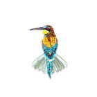 Artisan Brooch Pin Beekeeper Bird