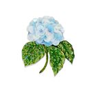 Artisan Brooch Pin Blooming Hydrangea