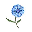 Artisan Brooch Pin Blue Bottleflower