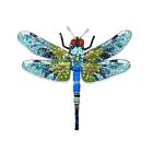 Artisan Brooch Pin Blue Emperor Dragonfly