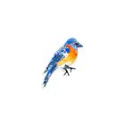 Artisan Brooch Pin Eastern Bluebird