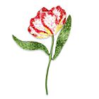 Artisan Brooch Pin Estella Parrot Tulip