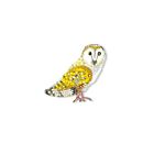 Artisan Brooch Pin Golden Owl