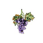 Artisan Brooch Pin Malbec Grapes