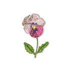 Artisan Brooch Pin Pink Pansy