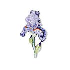Artisan Brooch Pin Purple Bearded Iris