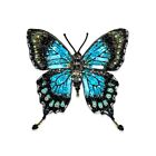 Artisan Brooch Pin Sea Green Swallowtail