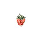 Artisan Brooch Pin Sparkle Strawberry
