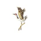 Artisan Brooch Pin Whooping Crane