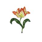 Artisan Brooch Pin Yellow Red Parrot Tulip
