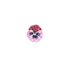 Artisan Button Rose Pansy
