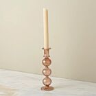 Artisan Glass Candlestick Amaranth