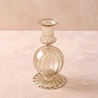 Artisan Glass Candlestick Parakeet