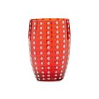 Artisan Glass Perle Tumbler Red