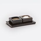 Artisan Horn Pinch Bowl Mixed Black