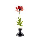 Artisan Metal Flower Anemone Red