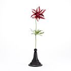 Artisan Metal Flower Anemone White & Red
