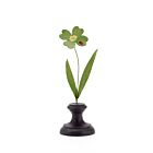  Artisan Metal Flower Four Leaf Clover with Ladybug
