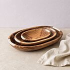 Artisan Olive Wood & Bone Nesting Bowl Set