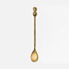Artisan Polished Gold Pineapple Cocktail Spoon