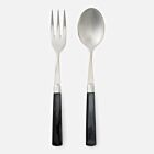Artisan Polished Silver & Black Serving Set