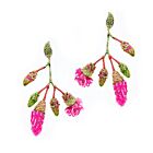 Artisan Post Earrings Pink Gum Blossoms