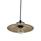 Astier de Villatte Pendant Light Rien with Platinum Interior