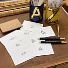 Astier de Villatte Simple Thank You Card Set/8