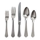 Astier de Villatte Naples Stainless Steel Stone Finish 5-Piece Setting