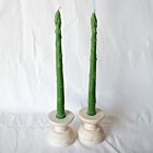 Beeswax Asparagus Taper Pair