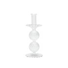 Kim Seybert Glass Candle Holder Bella Clear