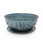 Rachael Pots Berry Bowl & Saucer Dark Blue Large