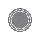 Bodrum Coaster Pearls Gray & Silver
